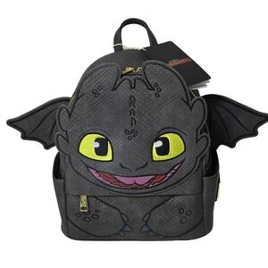 Loungefly How to Train Your Dragon Toothless Cosplay Mini Backpack Nwt